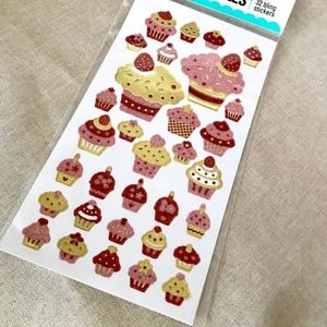 Stickerdoodles Glitter Cupcake Stickers